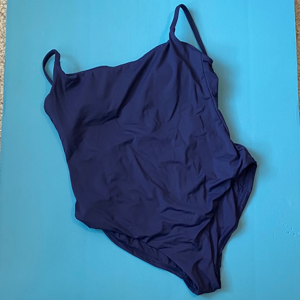 Andie Women's One Piece Swimsuit in Deep Blue